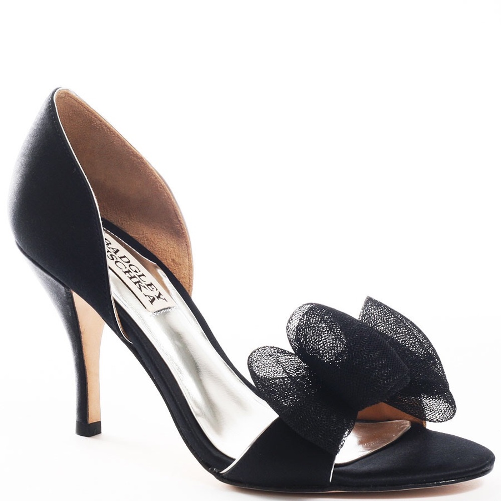 Badgley Mischka Satin Xanga Heels